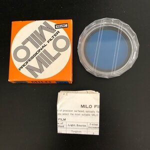 MILO 55mm 80B Glass Camera Blue Lens Filter Made in Japan New